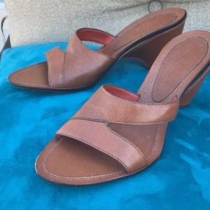 New Cole Haan Leather wedge sandal 8.5M